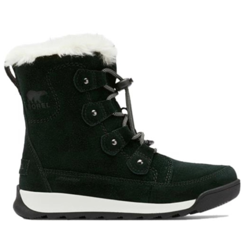 Sorel Whitney II Joan short lace up waterproof boots kids size US12 EUR29